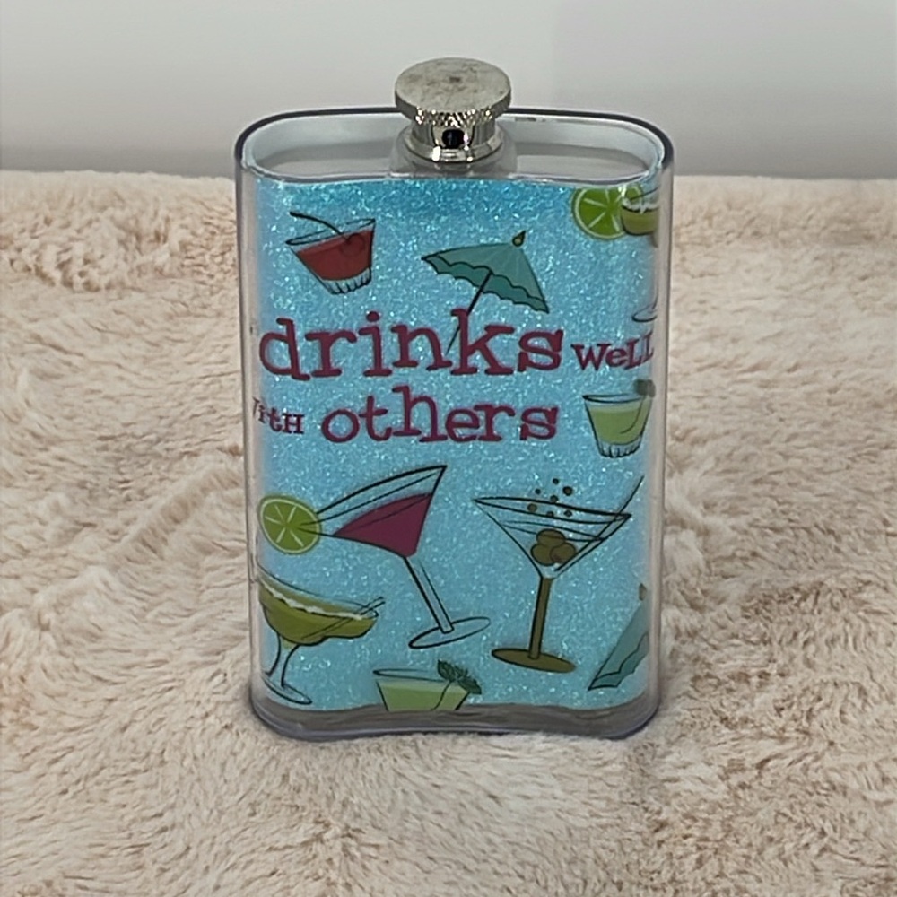 Blue Cocktail Flask - Picture 2 of 4